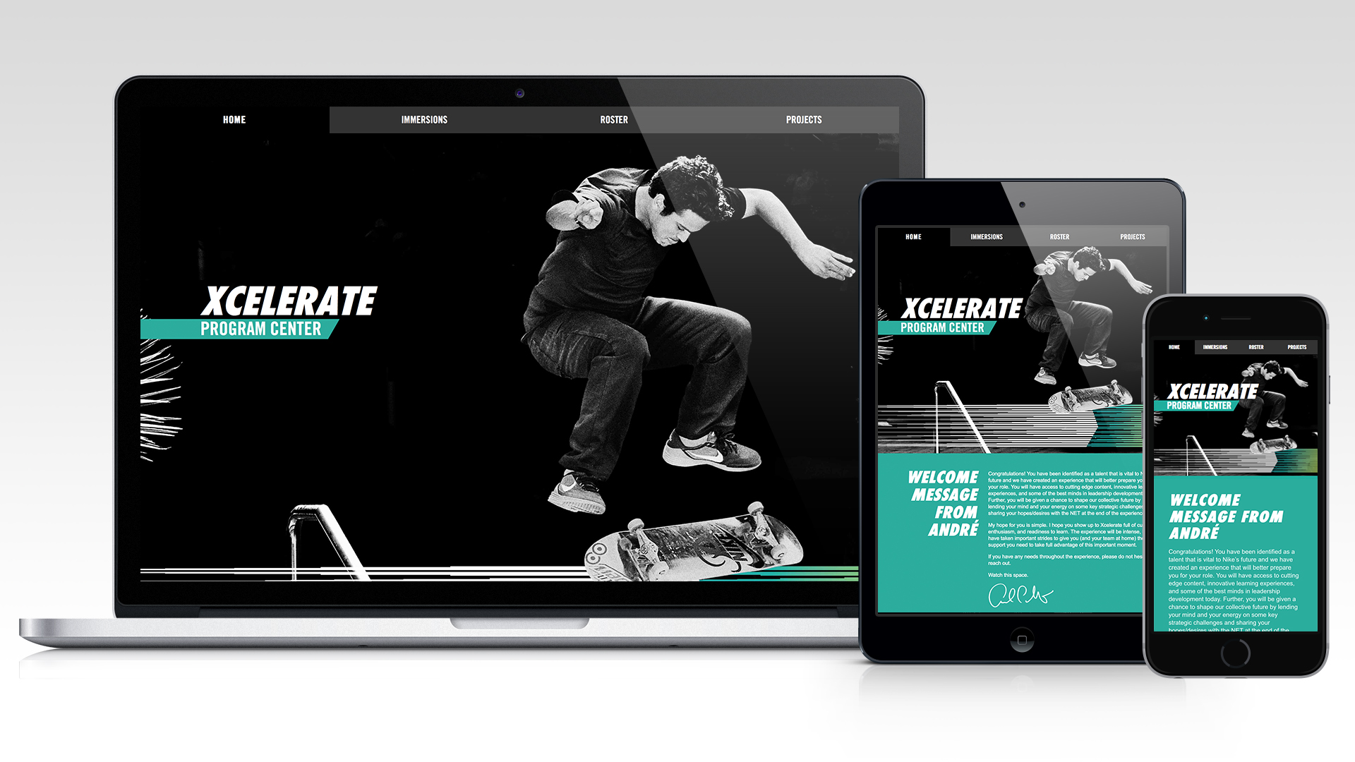 Nike Xcelerate intranet site